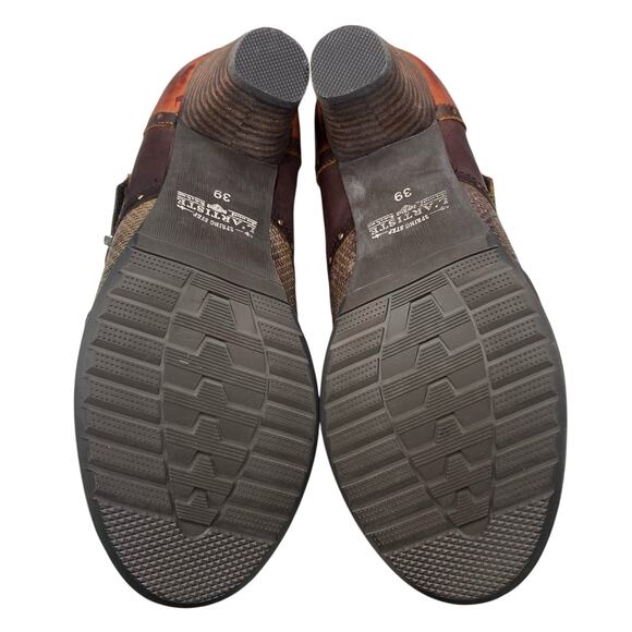 L’artiste X Spring Step Women’s Renaissance Brown Buckle Clog Size 39 US 8.5 - Picture 9 of 12